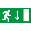 Знак E09 Указатель двери эвакуационного выхода (правосторонний)