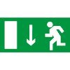 Знак E10 Указатель двери эвакуационного выхода (левосторонний)