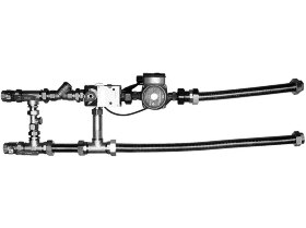 Смесительный узел MST 25-80-10.0-C24-F с байпасом и гибкими подводками